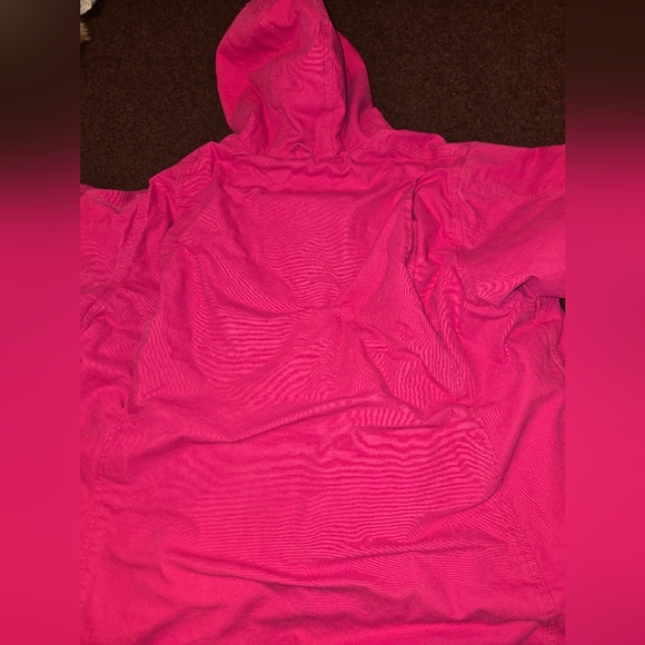 C.E. Schmidt Women's 3XL Canvas Jacket With Fleece Lining In Bright Pink - Picture 10 of 12